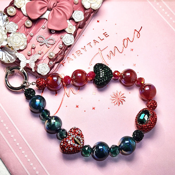 Shine Rhinestones Beads Phone Charm